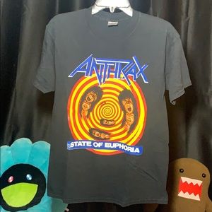 Anthrax State of Euphoria Band T-shirt black Med